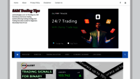 What Samtradingtips.com website looked like in 2022 (1 year ago)