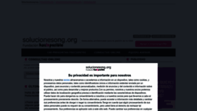 What Solucionesong.org website looked like in 2022 (1 year ago)