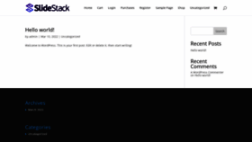 What Slidestack.net website looked like in 2022 (2 years ago)