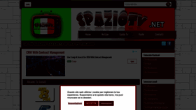 What Spaziotv.net website looked like in 2022 (1 year ago)
