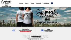 What Spymaki.hu website looked like in 2022 (1 year ago)