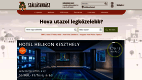 What Szallasvadasz.hu website looked like in 2022 (1 year ago)