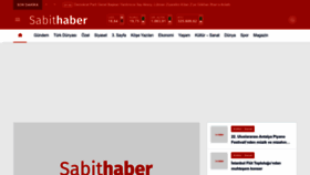 What Sabithaber.com website looked like in 2022 (1 year ago)