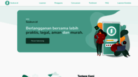 What Seakun.id website looked like in 2022 (1 year ago)