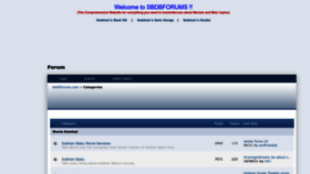 What Sbdbforums.com website looked like in 2022 (1 year ago)