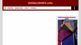 What Schoolcontents.info website looked like in 2022 (1 year ago)