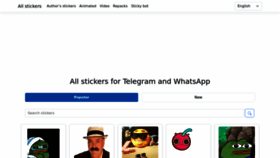 What Sticker-collection.com website looked like in 2022 (1 year ago)