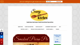 What Savvyinthekitchen.com website looked like in 2022 (1 year ago)