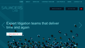 What Saunders.co.uk website looked like in 2022 (1 year ago)