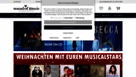What Soundofmusic-shop.de website looked like in 2022 (1 year ago)