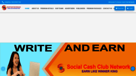 What Socialcashclub.in website looked like in 2022 (1 year ago)