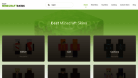 What Superminecraftskins.com website looked like in 2022 (1 year ago)