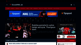 What Slovaknhl.sk website looked like in 2022 (1 year ago)