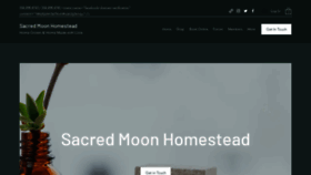 What Sacredmoonhomestead.com website looked like in 2022 (1 year ago)