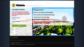 What Sidamaba.trunojoyo.ac.id website looked like in 2022 (1 year ago)