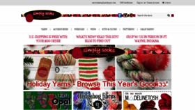 What Simplysockyarn.com website looked like in 2022 (1 year ago)