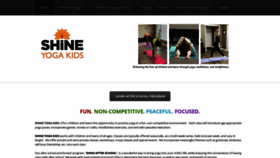 What Shineyogakids.com website looked like in 2022 (1 year ago)