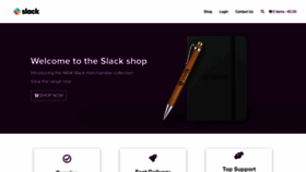 What Slack.shop website looked like in 2022 (1 year ago)