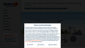 What Sichere-industrie.de website looked like in 2022 (1 year ago)