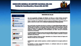 What Seguros.minsalud.gob.bo website looked like in 2022 (1 year ago)