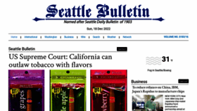 What Seattlebulletin.com website looked like in 2022 (1 year ago)