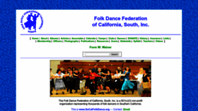 What Socalfolkdance.org website looked like in 2022 (1 year ago)