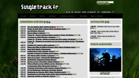 What Singletrack.fr website looked like in 2022 (1 year ago)