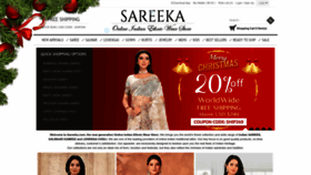 What Sareeka.com website looked like in 2022 (1 year ago)