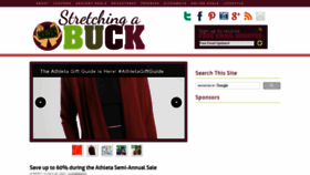 What Stretchingabuckblog.com website looked like in 2022 (1 year ago)