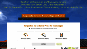 What Sunnymoney.de website looked like in 2022 (1 year ago)