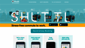 What Shuttl.com website looked like in 2022 (1 year ago)