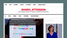 What Sharylattkisson.com website looked like in 2022 (1 year ago)