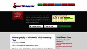 What Smartbloggerz.com website looked like in 2023 (1 year ago)