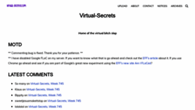 What Slsecrets.com website looked like in 2023 (1 year ago)