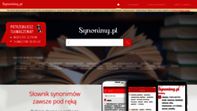 What Synonimy.pl website looked like in 2023 (1 year ago)