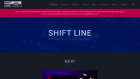 What Shift-line.com website looked like in 2023 (1 year ago)