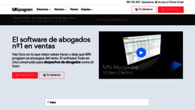 What Softwareabogado.net website looked like in 2023 (1 year ago)