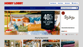 What Shop.hobbylobby.com website looked like in 2023 (1 year ago)