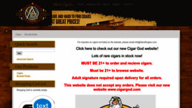 What Sandacigars.com website looked like in 2023 (1 year ago)