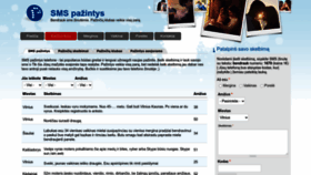 What Smspazintis.lt website looked like in 2023 (1 year ago)