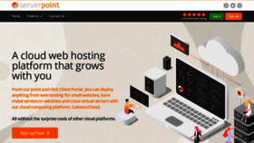 What Serverpoint.com website looked like in 2023 (2 years ago)