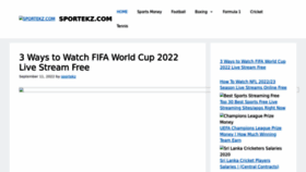 What Sportekz.com website looked like in 2023 (1 year ago)