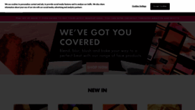 What Sleekmakeup.com website looked like in 2023 (1 year ago)