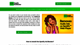 What Spotifyadblocker.live website looked like in 2023 (2 years ago)