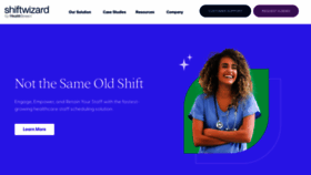 What Shiftwizard.com website looked like in 2023 (1 year ago)