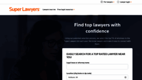 What Superlawyers.com website looked like in 2023 (1 year ago)