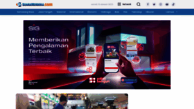 What Suaramerdeka.com website looked like in 2023 (1 year ago)