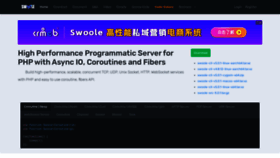 What Swoole.com website looked like in 2023 (1 year ago)