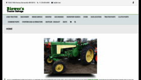 What Salvagetractors.com website looked like in 2023 (1 year ago)