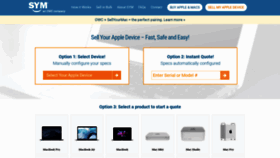 What Sellyourmac.com website looked like in 2023 (1 year ago)